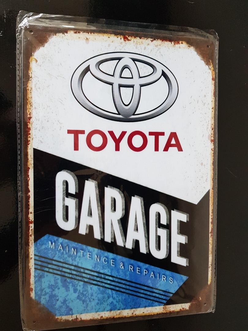 Ochtend gymnastiek Ook boiler Toyota garage metalen bord 30x20cm - Diversen - retrofabriek